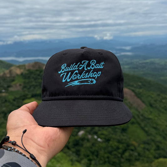 Rope Hat- Black n Teal